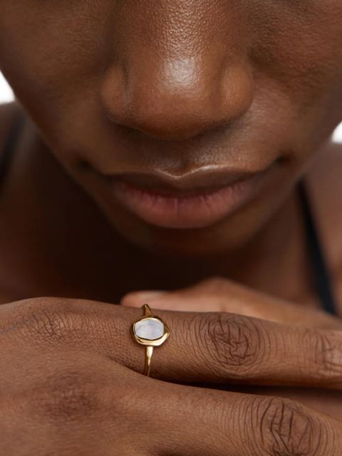 Monica Vinader Odyssey moonstone ring - Gold