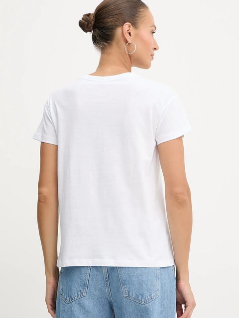 Armani Exchange t-shirt bawełniany damski kolor biały XW001361 AF10356 - zdjęcie produktu nr 1