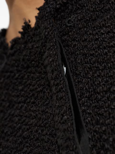 Jil Sander frayed cardigan - Black