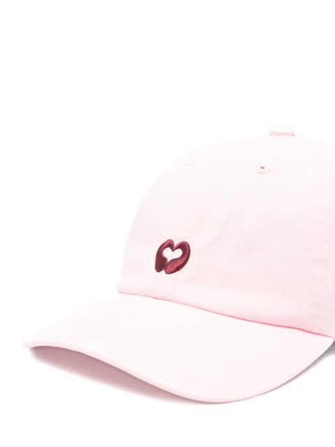 Maje heart-motif cap - Pink