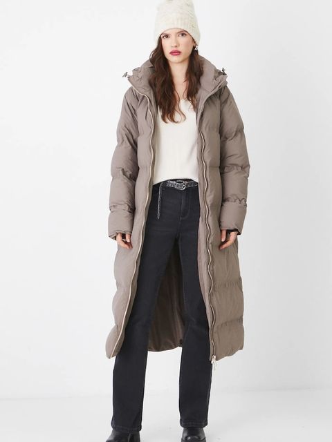 Medicine płaszcz damski kolor zielony zimowy