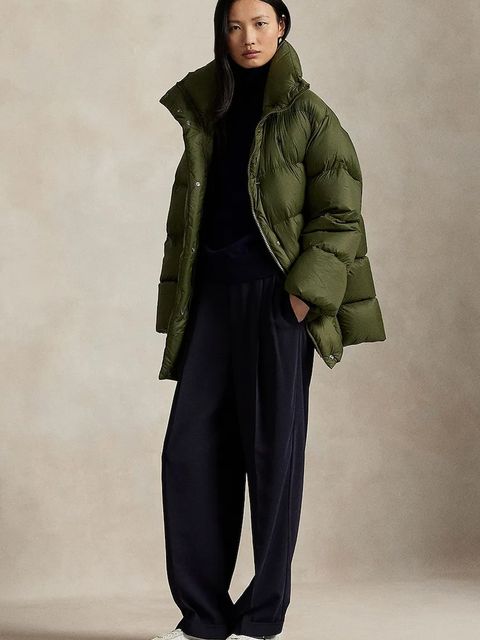 Polo Ralph Lauren kurtka puchowa kolor zielony zimowa 211971186