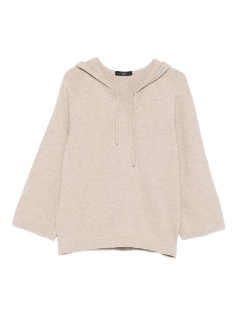 Weekend Max Mara hooded knitted sweater - Neutrals