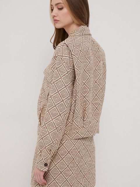 Samsoe Samsoe kurtka damska kolor zielony przejściowa oversize