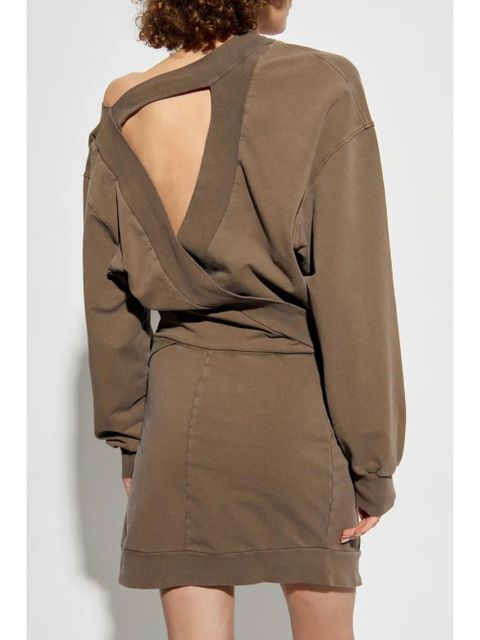 The Attico appliqué mini dress - Brown