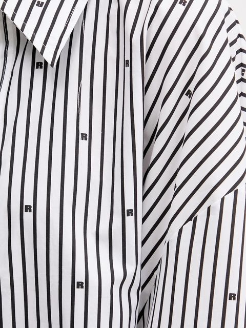 Rotate koszula bawełniana damska kolor biały relaxed z kołnierzykiem klasycznym 114398000