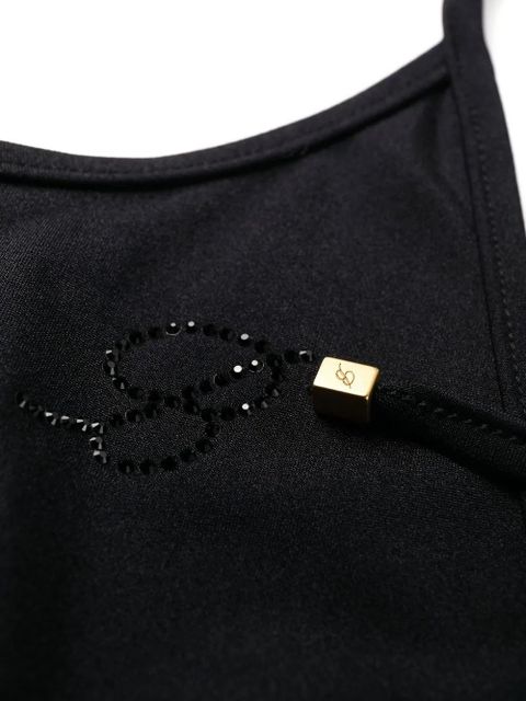 Blumarine open tie-side swimsuit - Black