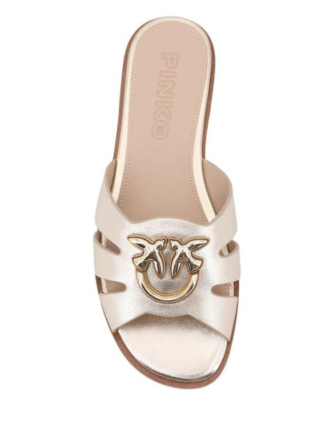 PINKO cut-out-detail sandals - Gold