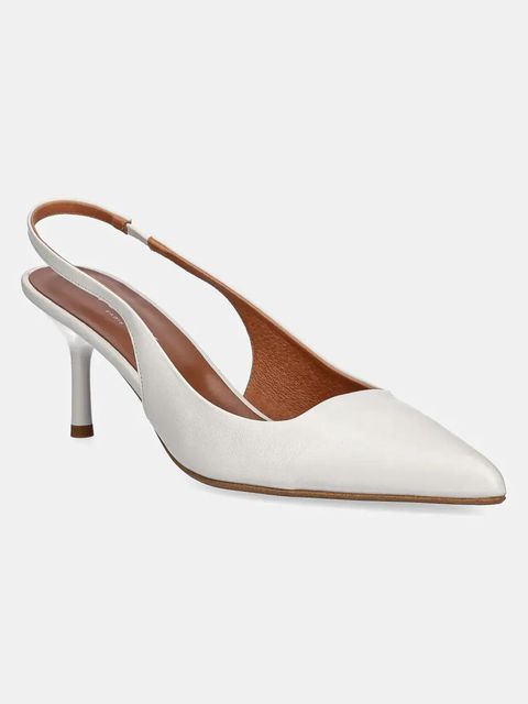 Jonak szpilki skórzane DIAMANTINE kolor beżowy 3600189