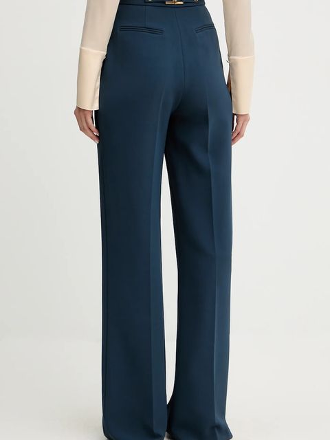 Elisabetta Franchi spodnie damskie proste high waist PA09956E2 - zdjęcie produktu nr 2