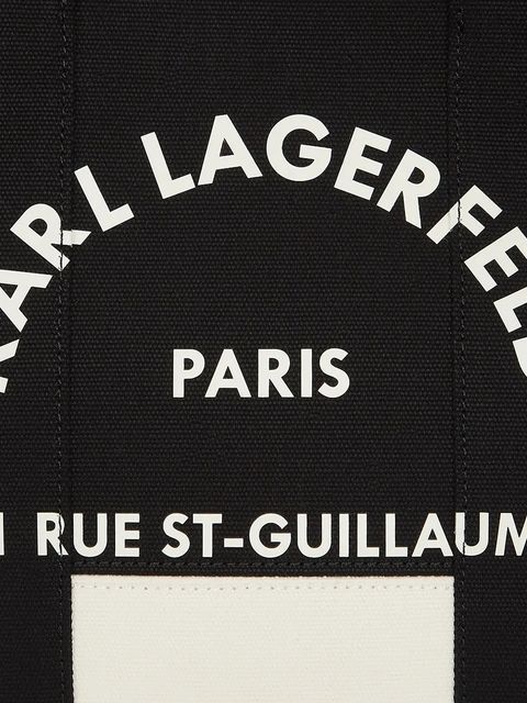 Karl Lagerfeld torebka bawełniana K/RSG kolor czarny A3W50025