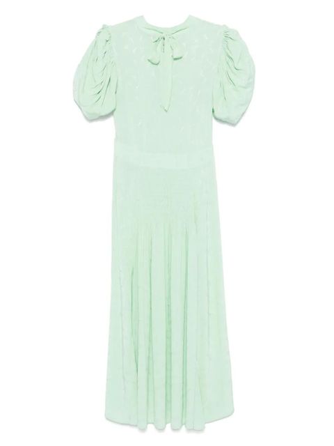 ROTATE BIRGER CHRISTENSEN floral-jacquard midi dress - Green - zdjęcie produktu nr 2