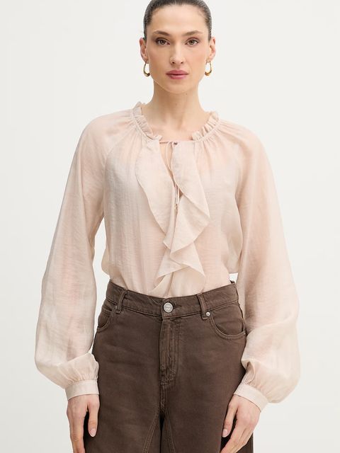 Guess bluzka z falbanką damska MAELYS - zdjęcie produktu nr 2