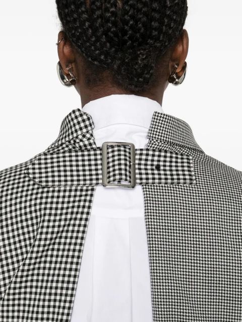 Comme Des Garçons checked blazer - White