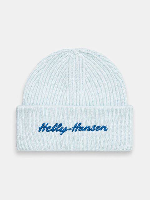 Helly Hansen czapka SOFT RIB BEANIE kolor niebieski z grubej dzianiny 67531 - zdjęcie produktu nr 1