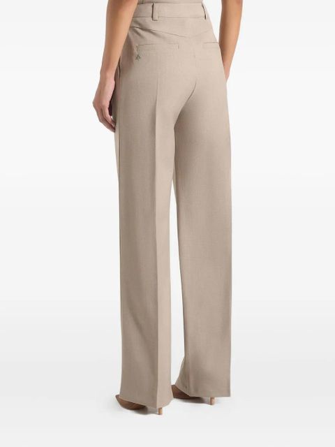 Manière De Voir Julie twin-pleat tailored trousers - Brown