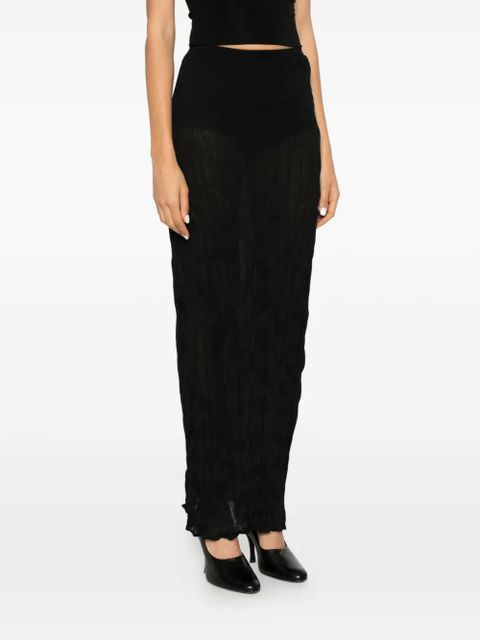 TOTEME crinkled maxi skirt - Black
