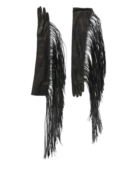 Sportmax fringed gloves - Black - zdjęcie produktu nr 2
