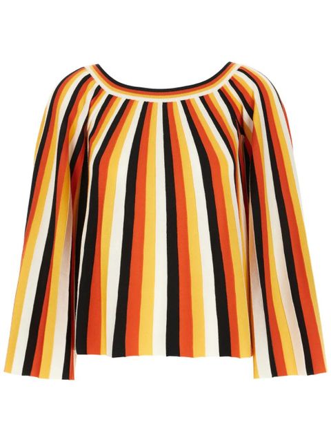 Chloé striped wool blouse - Red - zdjęcie produktu nr 1