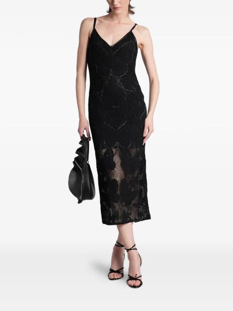 Blumarine embellished lace midi dress - Black - zdjęcie produktu nr 2