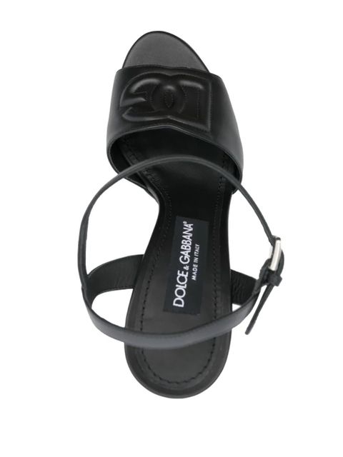 Dolce & Gabbana Keira 115mm leather sandals - Black - zdjęcie produktu nr 2