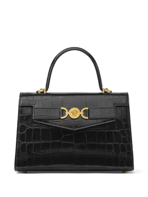 Versace Medusa '95 croc-effect tote bag - Black - zdjęcie produktu nr 1