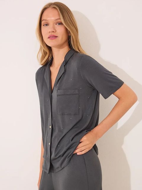 women'secret piżama damska kolor szary 4752520