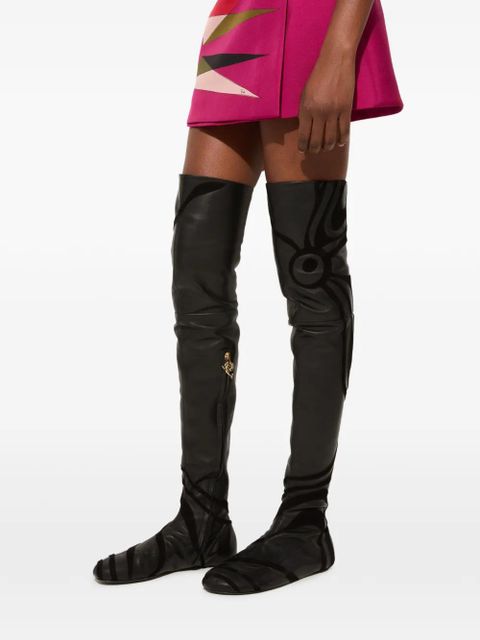 PUCCI Marmo over-the-knee boots - Black