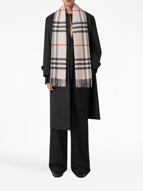 Burberry The Classic Check Cashmere Scarf - Neutrals
