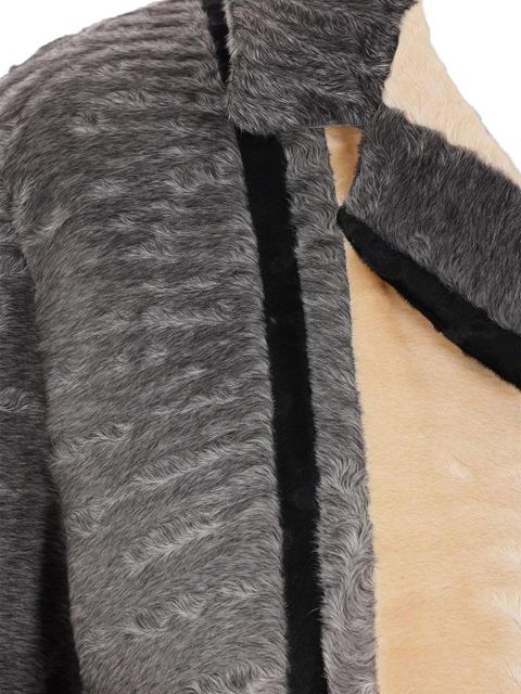 Prada striped fur coat - Black - zdjęcie produktu nr 2