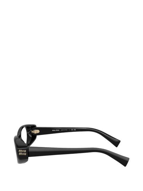 Miu Miu Eyewear geometric-frame glasses - Black