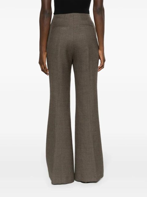 Nanushka high-rise flared trousers - Brown