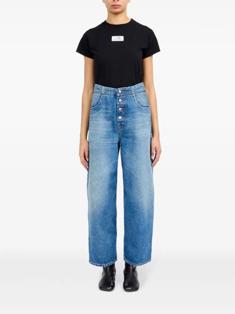 MM6 Maison Margiela button-up straight jeans - Blue - zdjęcie produktu nr 2