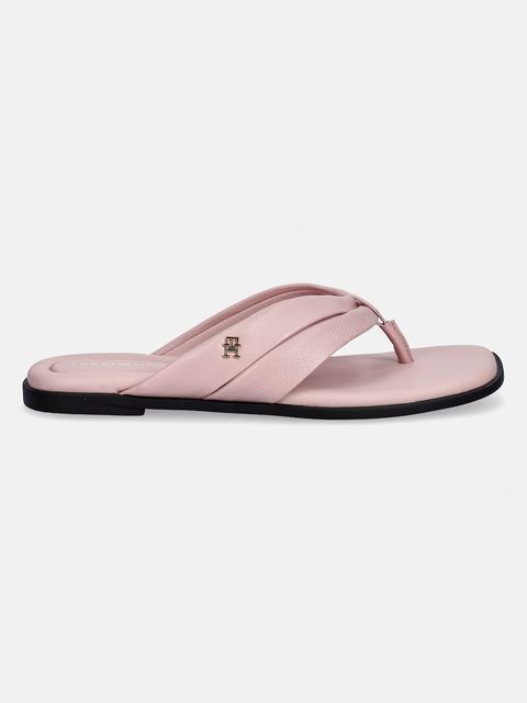Tommy Hilfiger japonki damskie skórzane ELEVATED TOE POST LTH SANDAL - zdjęcie produktu nr 1