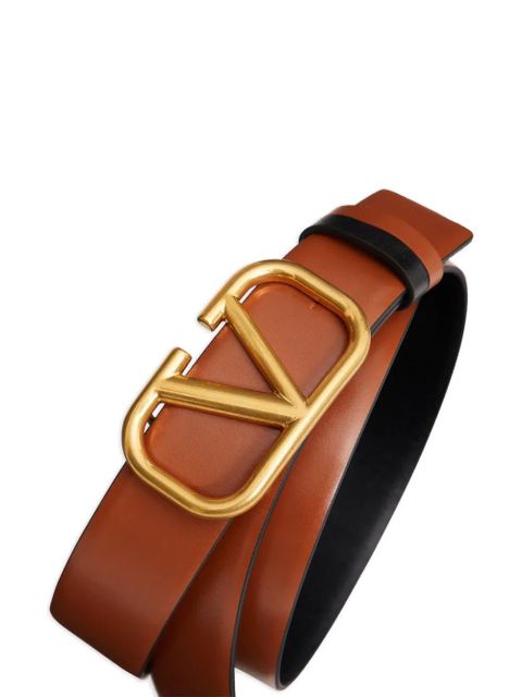 Valentino Garavani 30mm VLogo Signature reversible belt - Brown