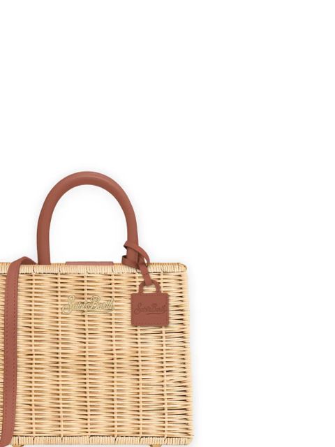 MC2 Saint Barth straw detail tote bag - Neutrals - zdjęcie produktu nr 2