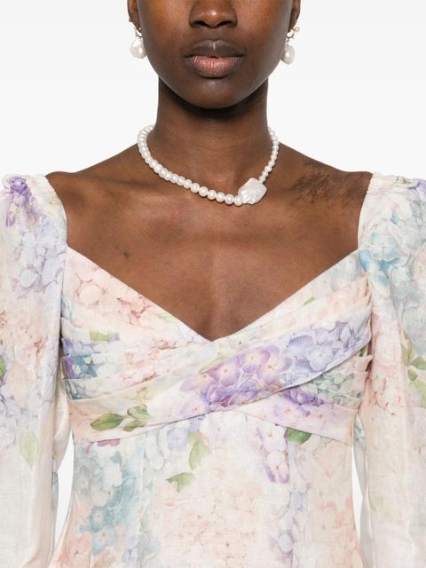 ZIMMERMANN Dawning mini dress - Pink