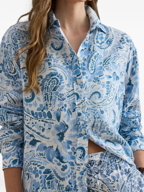 Lauren Ralph Lauren paisley-print shirt - Blue