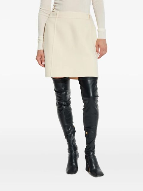 Jil Sander wool mini skirt - Neutrals