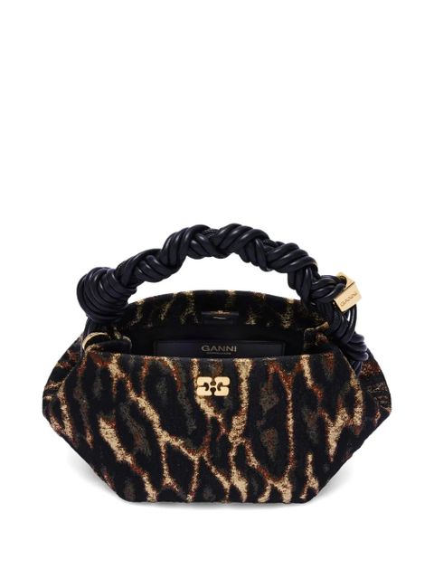 GANNI animal-print tote bag - Black - zdjęcie produktu nr 2