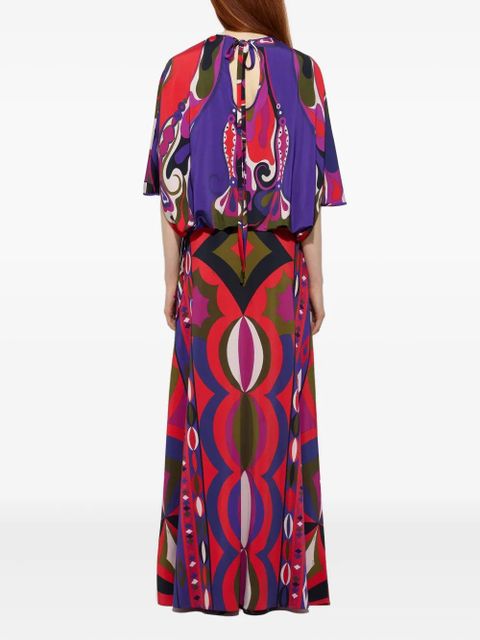 PUCCI Collane-print maxi skirt - Red