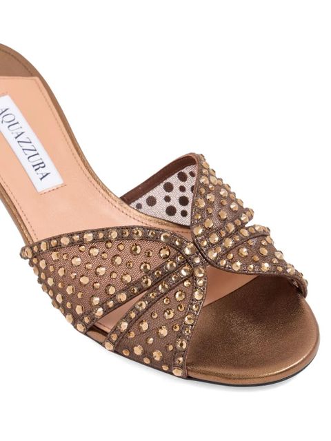 Aquazzura Crystal Lover sandals - Brown