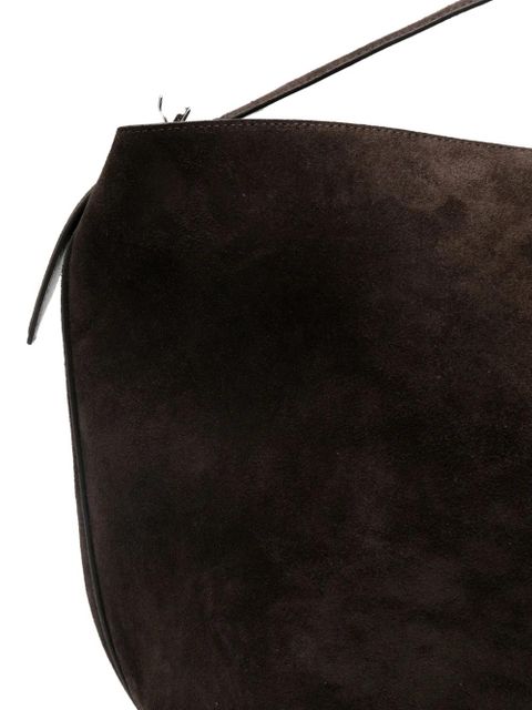 TOTEME suede belted tote bag - Brown