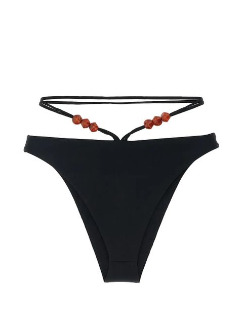 Magda Butrym bead-detail bikini bottoms - Black - zdjęcie produktu nr 1