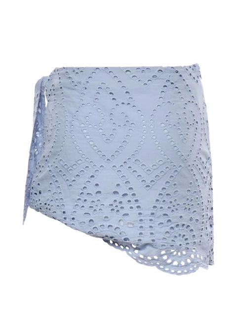 MC2 Saint Barth wrap asymmetric skirt - Blue - zdjęcie produktu nr 2