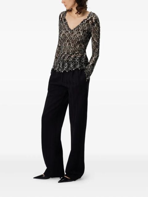 Missoni floral-lace long-sleeve top - Black - zdjęcie produktu nr 2