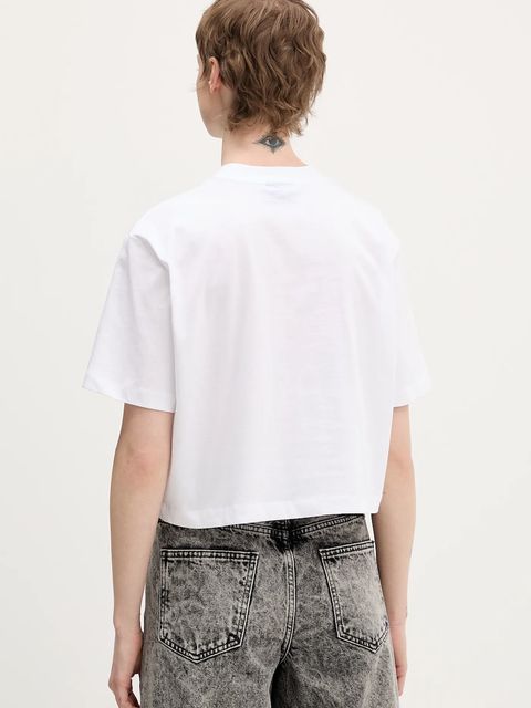 Karl Lagerfeld Jeans t-shirt bawełniany damski kolor biały B1W17054