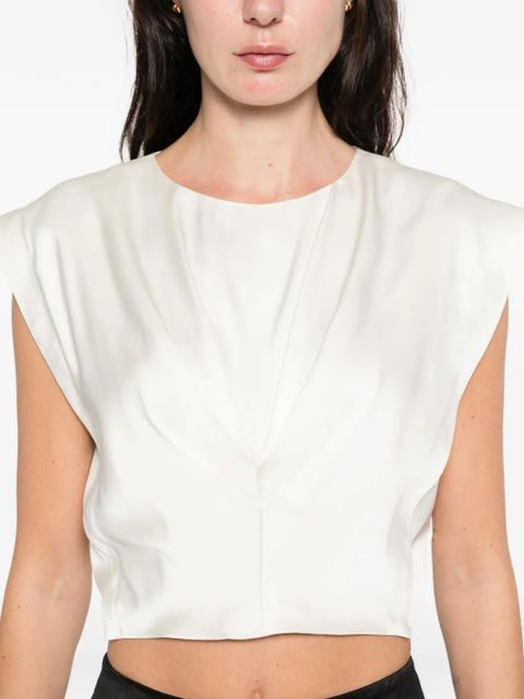 SANDRO pleated blouse - Neutrals