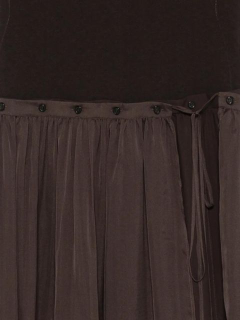 Alysi button dress - Brown