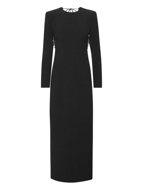 ROTATE BIRGER CHRISTENSEN open-back maxi dress - Black - zdjęcie produktu nr 1